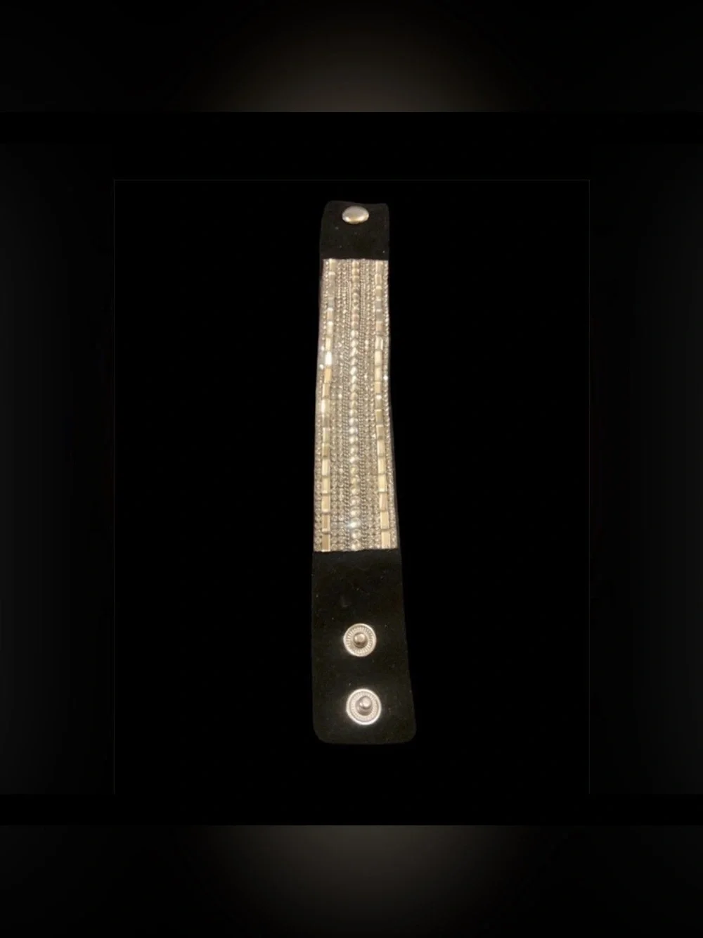 Black Blingy Wrap Bracelet #6896